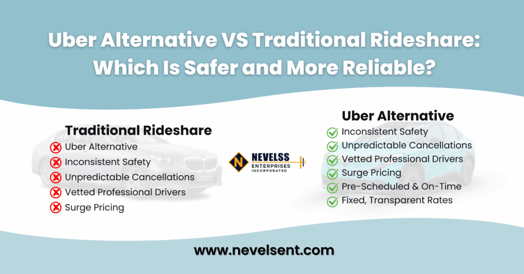 Uber Alternative vs Traditional Rideshare: Which Is Safer and More Reliable?